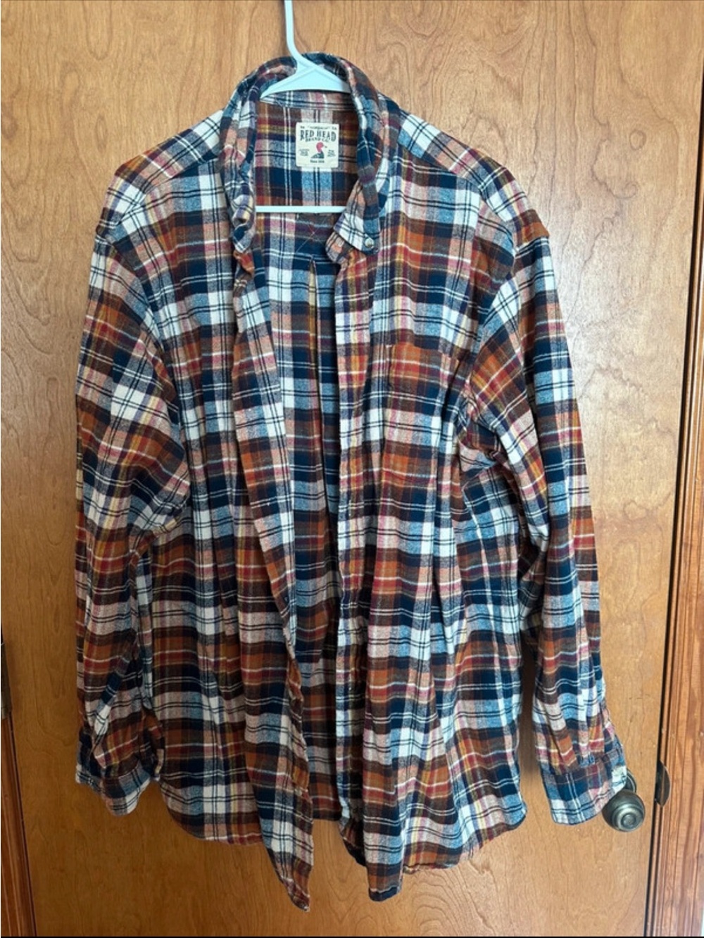 RedHead Men's Plaid Button-Down Shirt - Blue, White & Brown